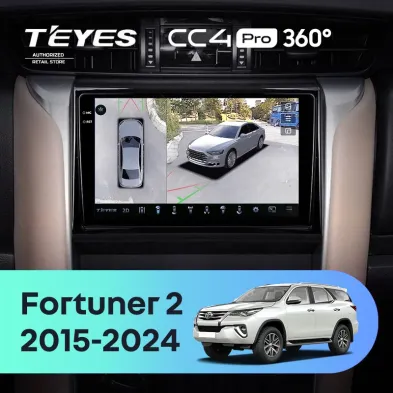 Штатная магнитола Teyes CC4 Pro 360 12/256 Toyota Fortuner 2 (2015-2024)