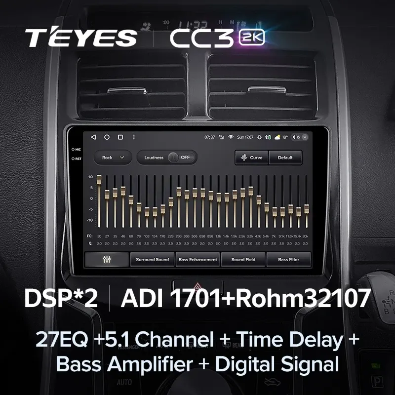 Штатная магнитола Teyes CC3 2K 4/32 Toyota Sai K10 (2013-2017)