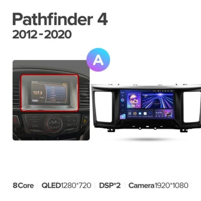 Штатная магнитола Teyes CC3L 4/32 Nissan Pathfinder 4 R52 (2012-2020) F1