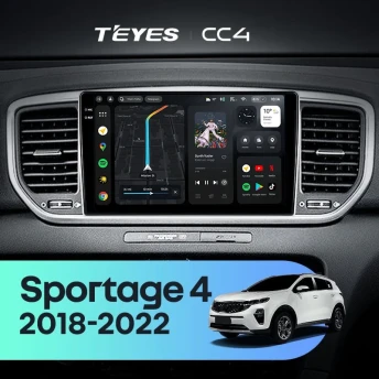 Штатная магнитола Teyes CC4 8/128 Kia Sportage 4 QL (2018-2022) Тип-A