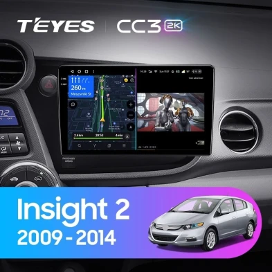 Штатная магнитола Teyes CC3 2K 4/32 Honda Insight 2 LHD (2009-2014)