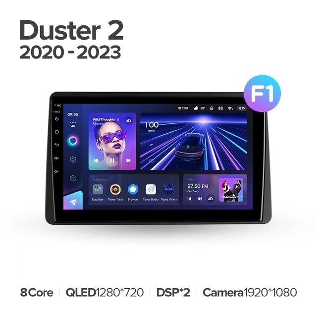 Штатная магнитола Teyes CC3 4/32 Renault Duster HM 2 (2020-2023) F1