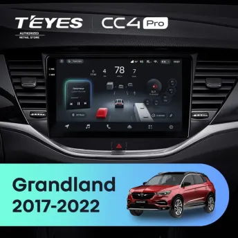 Штатная магнитола Teyes CC4 Pro 12/256 Opel Grandland (2017-2022) Тип-A
