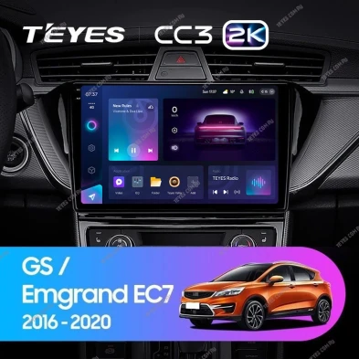 Штатная магнитола Teyes CC3 2K 6/128 Geely GS (2016-2020) F2