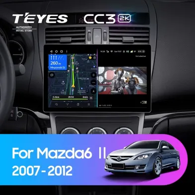 Штатная магнитола Teyes CC3 2K 4/32 Mazda 6 2 GH (2007-2012) (13")