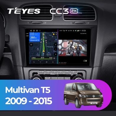 Штатная магнитола Teyes CC3 2K 360 6/128 Volkswagen Multivan T5 (2009-2015)