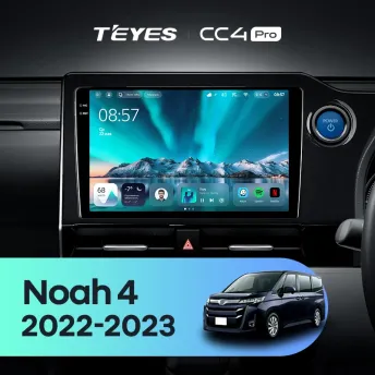 Штатная магнитола Teyes CC4 Pro 12/256 Toyota Noah 4 R90 (2022-2023) Правый руль