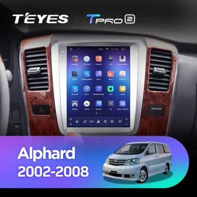 Штатная магнитола Tesla style Teyes TPRO 2 4/64 Toyota Alphard 1 H10 (2002-2005) F1