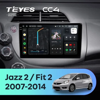 Штатная магнитола Teyes CC4 6/64 Honda Fit 2 GE (2007-2014)