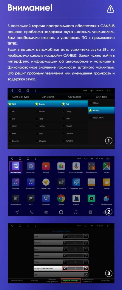 Штатная магнитола Teyes CC3 2K 4/32 Toyota Camry 7 XV 50 55 (2014-2017) F4