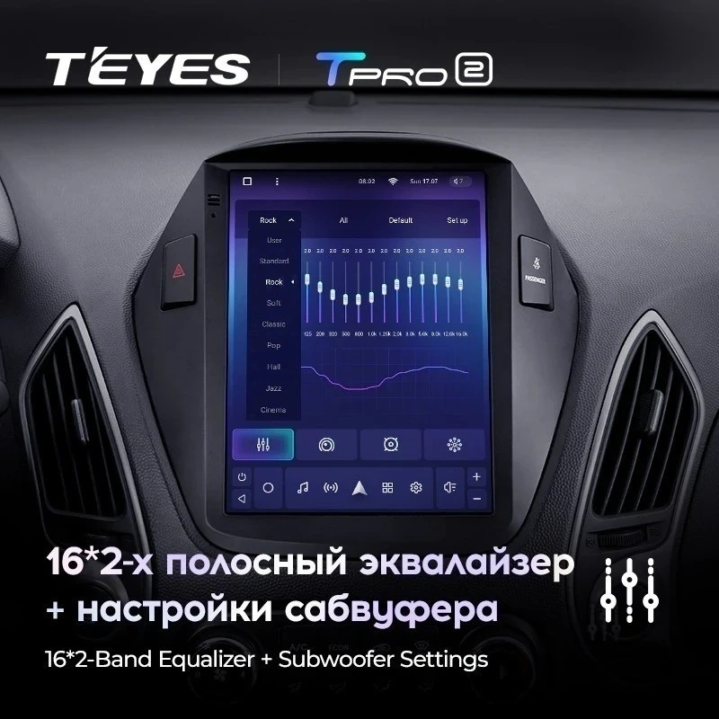 Штатная магнитола Tesla style Teyes TPRO 2 3/32 Hyundai IX35 (2009-2015) F1 Тип-C