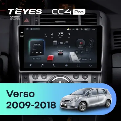 Штатная магнитола Teyes CC4 Pro 12/256 Toyota Verso R20 (2009-2018) F1