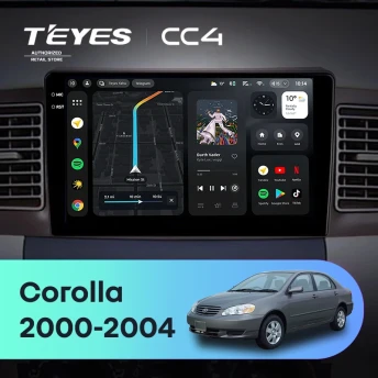 Штатная магнитола Teyes CC4 8/128 Toyota Corolla E130 E120 (2000-2004)