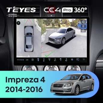 Штатная магнитола Teyes CC4 Pro 360 8/128 Subaru Impreza 4 (2014-2016) (13")