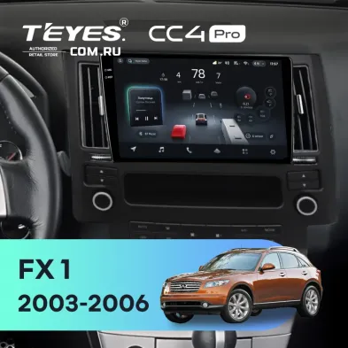 Штатная магнитола Teyes CC4 Pro 8/128 Infiniti FX 1 (S50) (2003-2006)