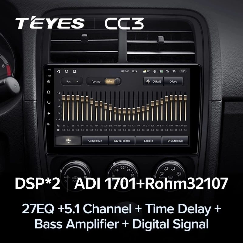 Штатная магнитола Teyes CC3 4/32 Dodge Caliber PM (2009-2013)