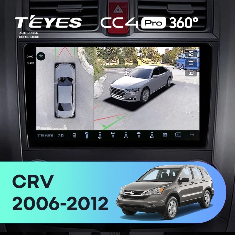 Штатная магнитола Teyes CC4 Pro 360 8/128 Honda CR-V 3 RE (2006-2012)