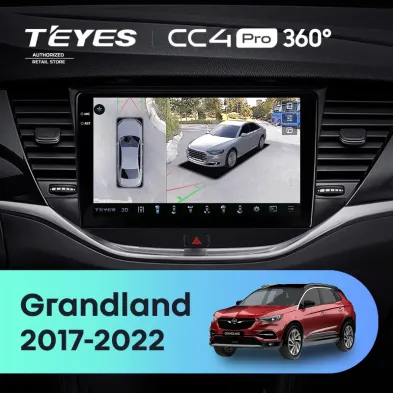 Штатная магнитола Teyes CC4 Pro 360 8/128 Opel Grandland (2017-2022) Тип-B