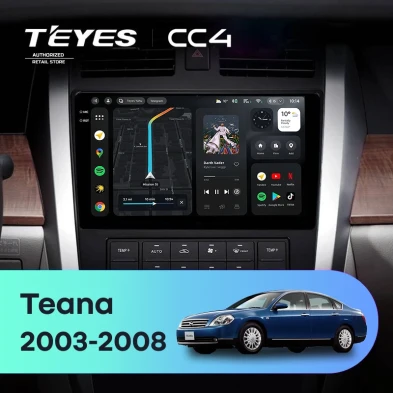 Штатная магнитола Teyes CC4 6/64 Nissan Teana J31 (2003-2008) F2