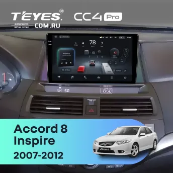 Штатная магнитола Teyes CC4 Pro 8/128 Honda Inspire (2007-2012)