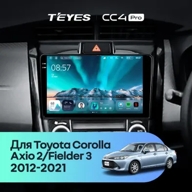 Штатная магнитола Teyes CC4 Pro 12/256 Toyota Corolla Fielder 3 E160 (2012-2021)