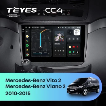 Штатная магнитола Teyes CC4 Pro 360 8/128 Mercedes-Benz Vito W639 (2010-2015) (11")
