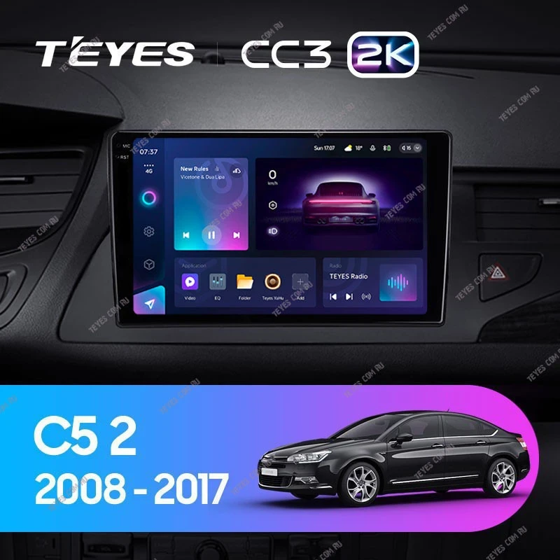 Штатная магнитола Teyes CC3 2K 360 6/128 Citroen C5 2 (2008-2017) F1
