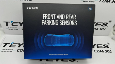 (Уценка) Передние и задние парктроники Teyes R2 для CC3 / CC2 Plus / SPRO Plus / TPRO2 (Белые) 8-датчиков