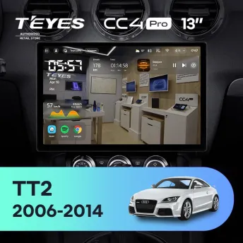Штатная магнитола Teyes CC4 Pro 12/256 Audi TT 2 (2006-2014) (13")