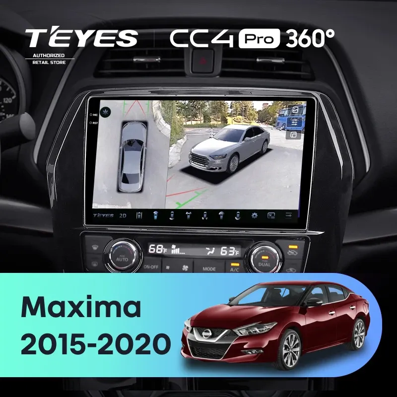 Штатная магнитола Teyes CC4 Pro 360 12/256 Nissan Maxima A36 (2015-2020)