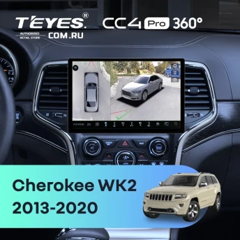 Штатная магнитола Teyes CC4 Pro 360 12/256 Jeep Grand Cherokee WK2 (2013-2020) F3 (11")