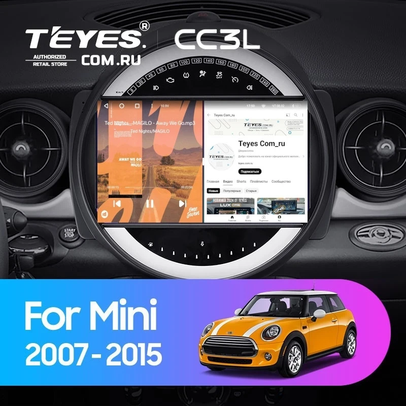 Штатная магнитола Teyes CC3L 4/64 Mini Cooper (2007-2015) F1