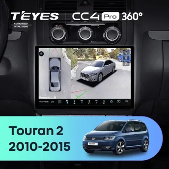 Штатная магнитола Teyes CC4 Pro 360 12/256 Volkswagen Touran 2 1T (2010-2015) (11")