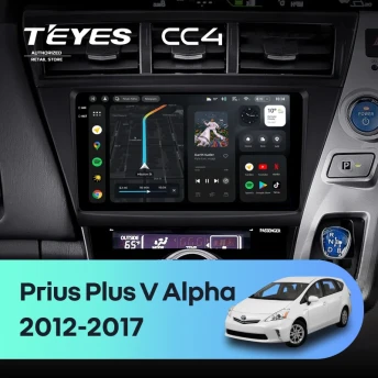 Штатная магнитола Teyes CC4 6/64 Toyota Prius Plus V Alpha (2012-2017) правый руль