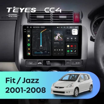 Штатная магнитола Teyes CC4 6/64 Honda Fit GD (2001-2008) Правый руль