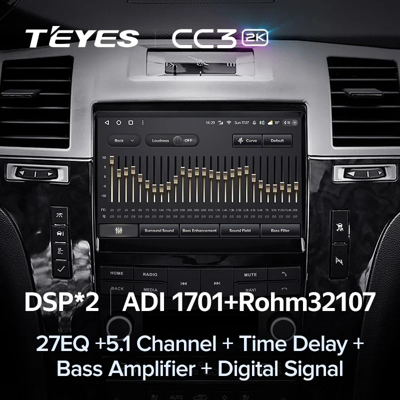 Штатная магнитола Teyes CC3 2K 4/64 Cadillac Escalade 3 (GMT900) (2006-2014)