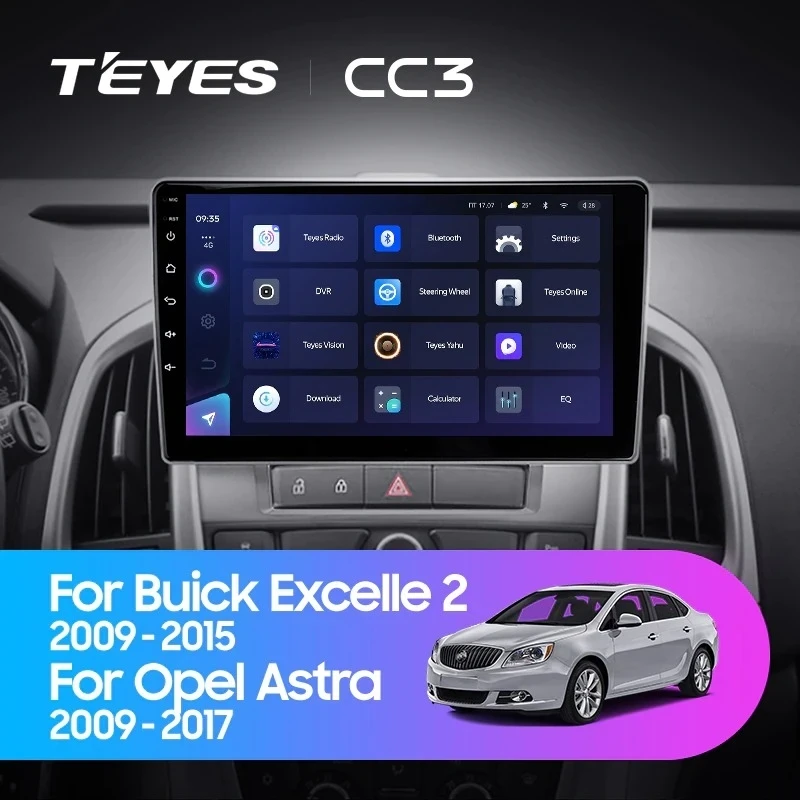 Штатная магнитола Teyes CC3 4/32 Opel Astra J (2009-2017)