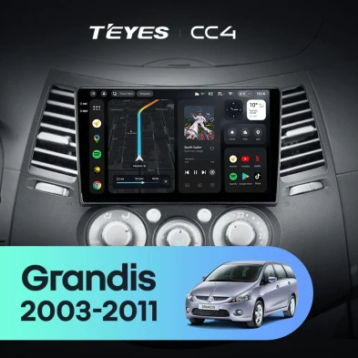 Штатная магнитола Teyes CC4 6/64 Mitsubishi Grandis 1 (2003-2011) F2