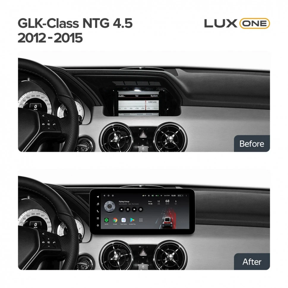 Штатная магнитола Teyes LUX ONE 6/128 Mercedes-Benz GLK-Class X204 (NTG 4.5) (2012-2015)
