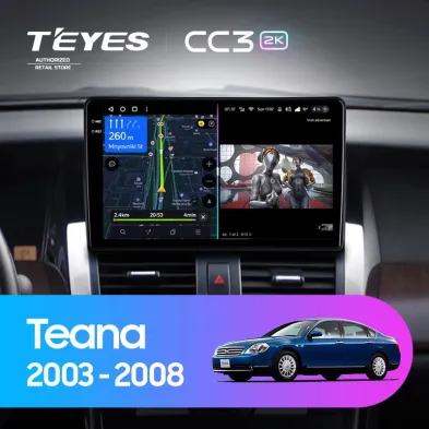 Штатная магнитола Teyes CC3 2K 4/64 Nissan Teana J31 (2003-2008) F1