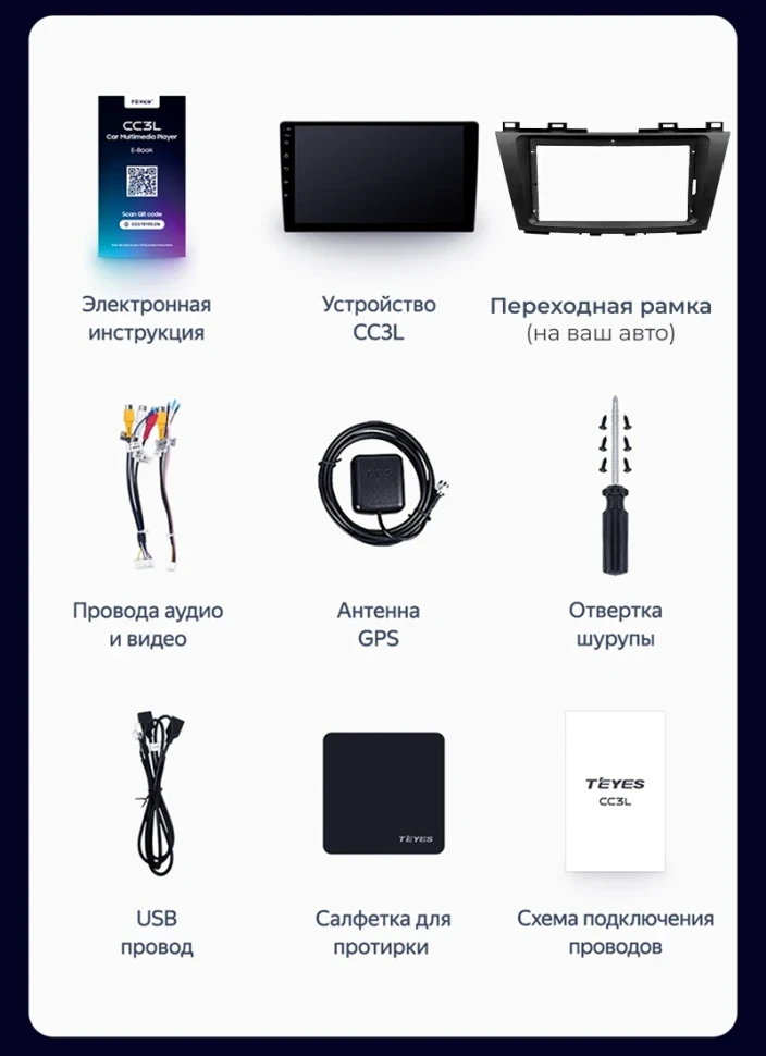 Штатная магнитола Teyes CC3L WiFi 2/32 Nissan X-Trail 3 T32 (2013-2022) F3 Тип-AB