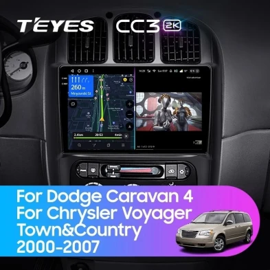 Штатная магнитола Teyes CC3 2K 4/32 Dodge Caravan 4 (2000-2007) Тип-B