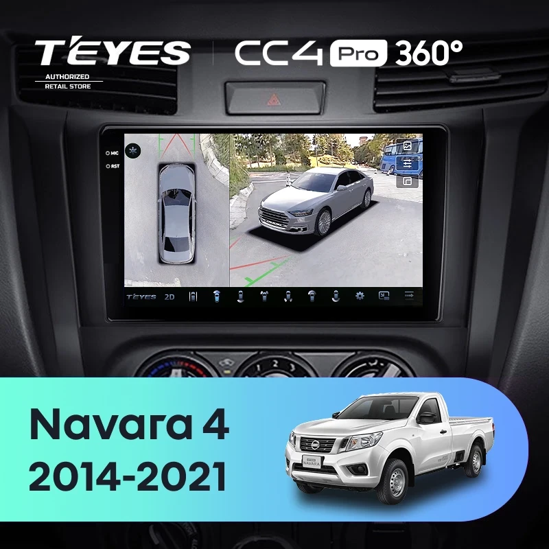 Штатная магнитола Teyes CC4 Pro 360 12/256 Nissan Navara D23 IV (2014-2021) Тип-B