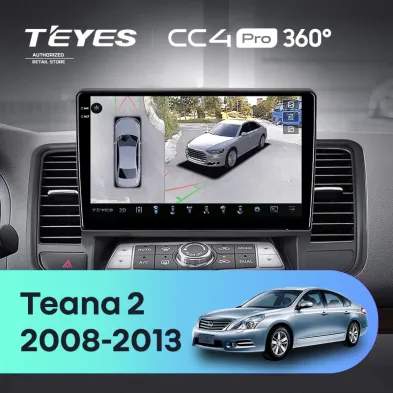 Штатная магнитола Teyes CC4 Pro 360 12/256 Nissan Teana J32 (2008-2013) Тип-A