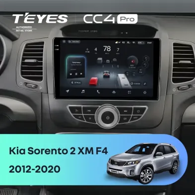 Штатная магнитола Teyes CC4 Pro 8/128 Kia Sorento 2 XM (2012-2020) F4