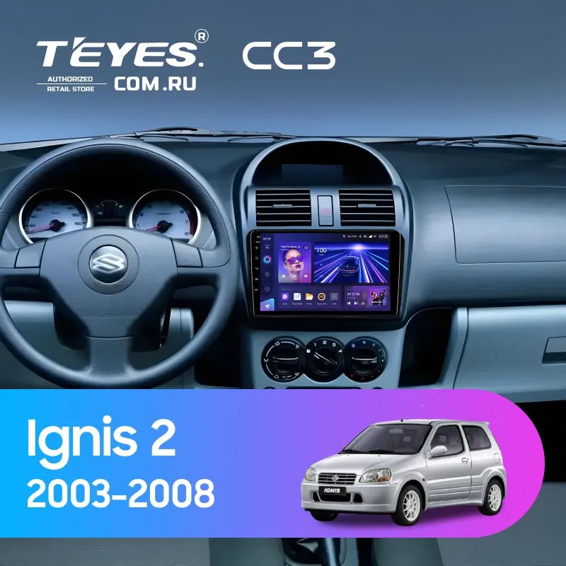 Штатная магнитола Teyes CC3 4/32 Suzuki Ignis 2 (2003-2008)