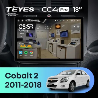 Штатная магнитола Teyes CC4 Pro 12/256 Chevrolet Cobalt 2 (2011-2018) (13")