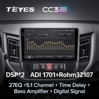 Штатная магнитола Teyes CC3 2K 4/32 Suzuki Celerio (2014-2023)
