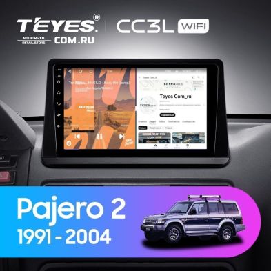 Штатная магнитола Teyes CC3L WiFi 2/32 Mitsubishi Pajero 2 (1991-2004)