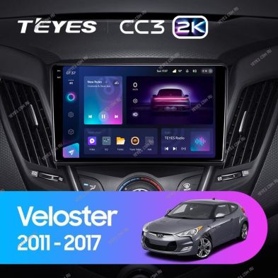 Штатная магнитола Teyes CC3 2K 4/64 Hyundai Veloster FS (2011-2017) Тип-B